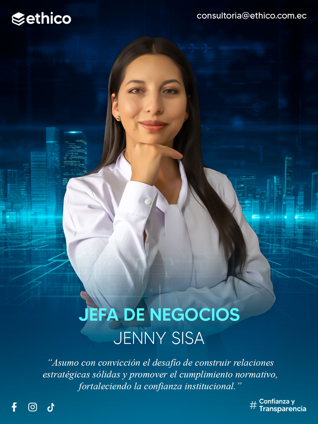 Home ethico jenny sisa jefa de negocios